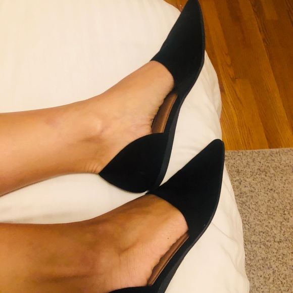 Black Pointy flats 🥿 from Forever 21, size 7.5. - Picture 5 of 8